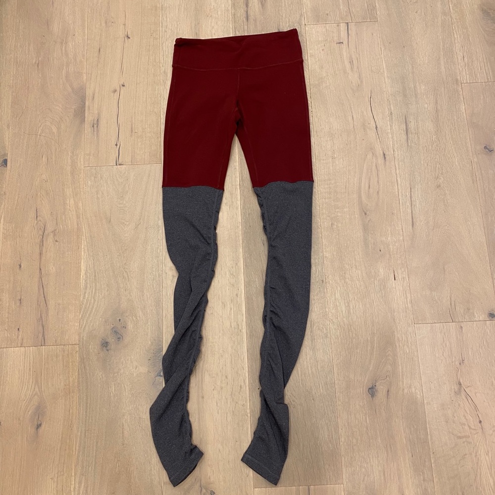 Alo yoga goddess Legging Burgundy dark gray S